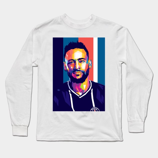 Neymar Long Sleeve T-Shirt by Wijaya6661